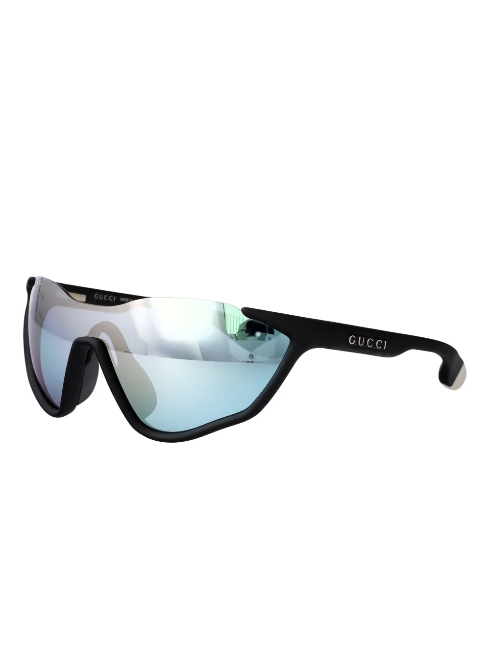Gucci Eyewear mask-shaped sunglasses - Zwart