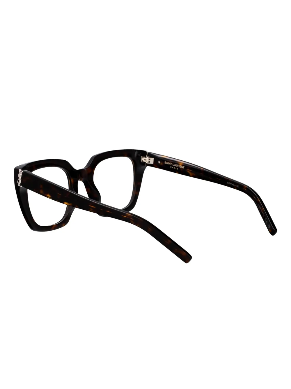 Saint Laurent Eyewear Bril met vierkant montuur Bruin
