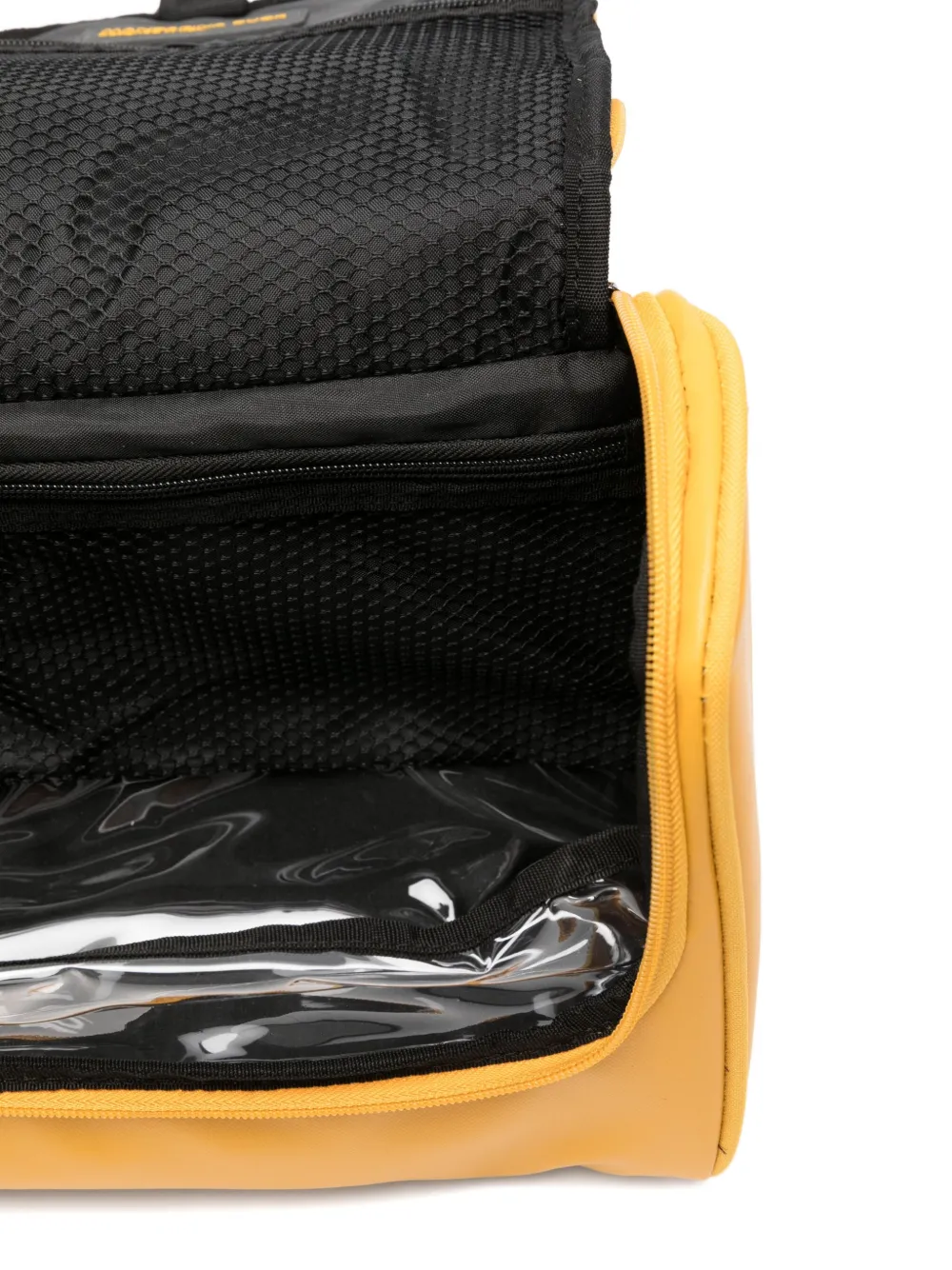 Mandarina Duck Logo-print Wash Bag In Orange
