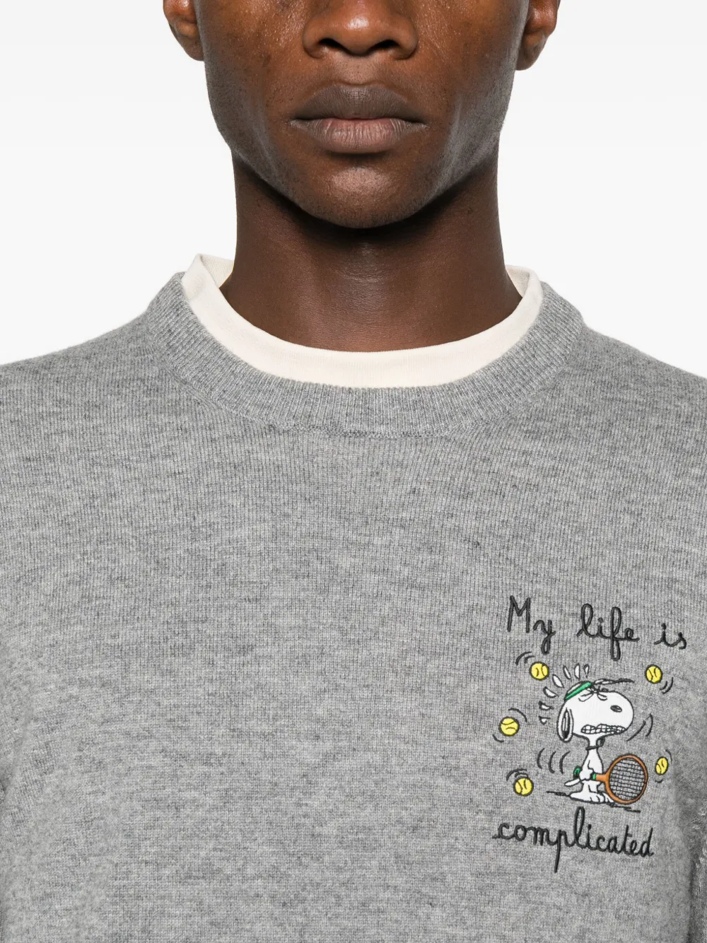 Mc2 Saint Barth Wool Sweater In Gray