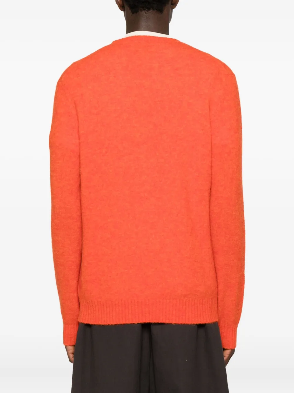 Mc2 Saint Barth Alpaca Wool Sweater In Orange