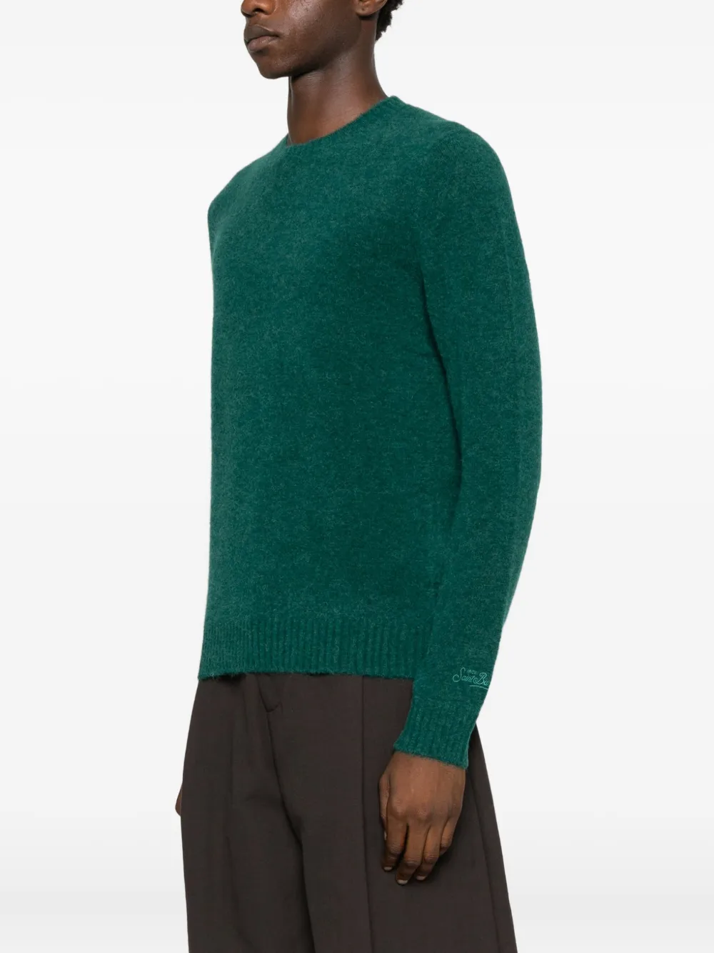 Mc2 Saint Barth Alpaca Wool Sweater In Green