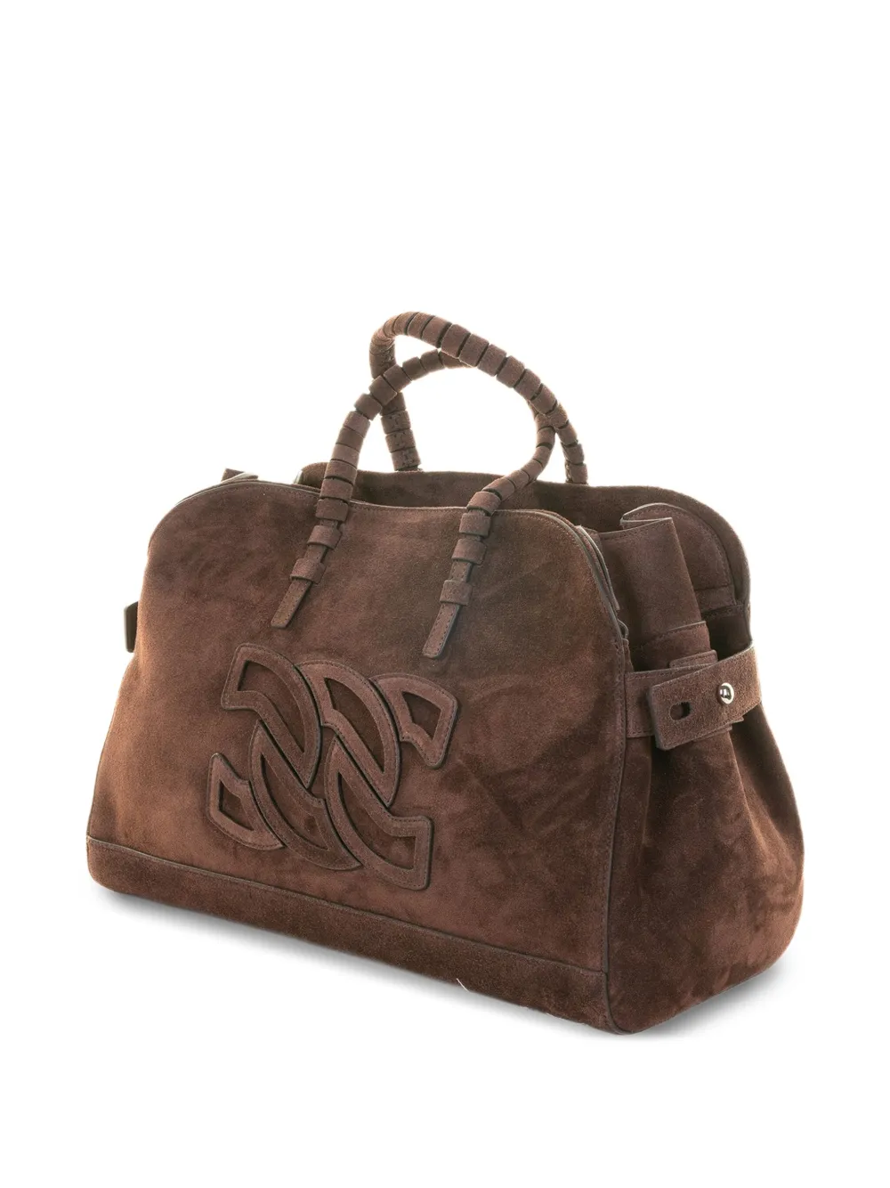 Casadei Park Avenue suède shopper Bruin