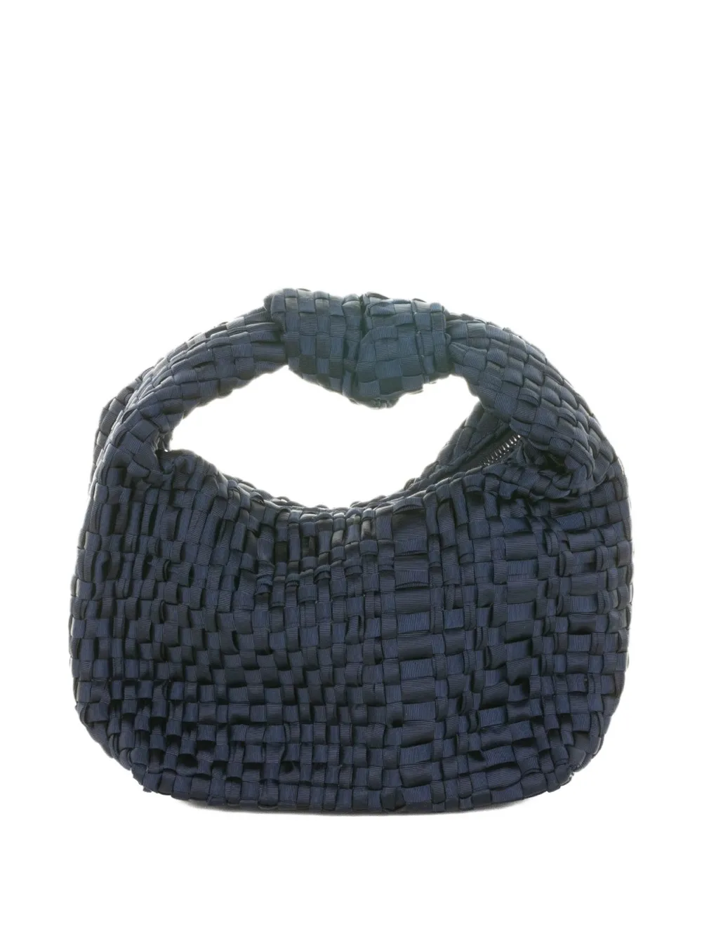 Maria La Rosa mini Datolite woven-texture shoulder bag - Blauw