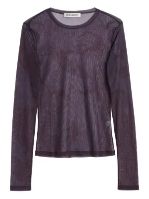 GANNI メッシュトップ GANNI メッシュトップ | ブルー | FARFETCH JP