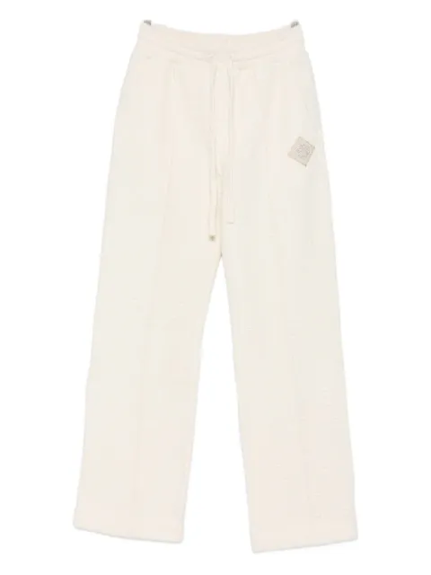Casablanca textured logo-patch track pants