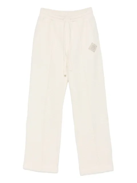 Casablanca textured logo-patch track pants