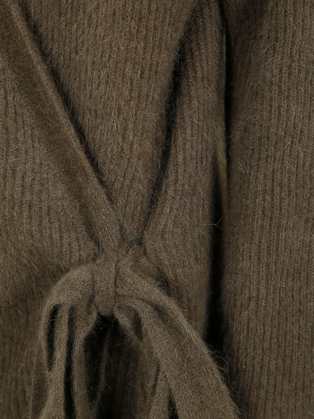 Uma Wang Tie-detail Cardigan In Green