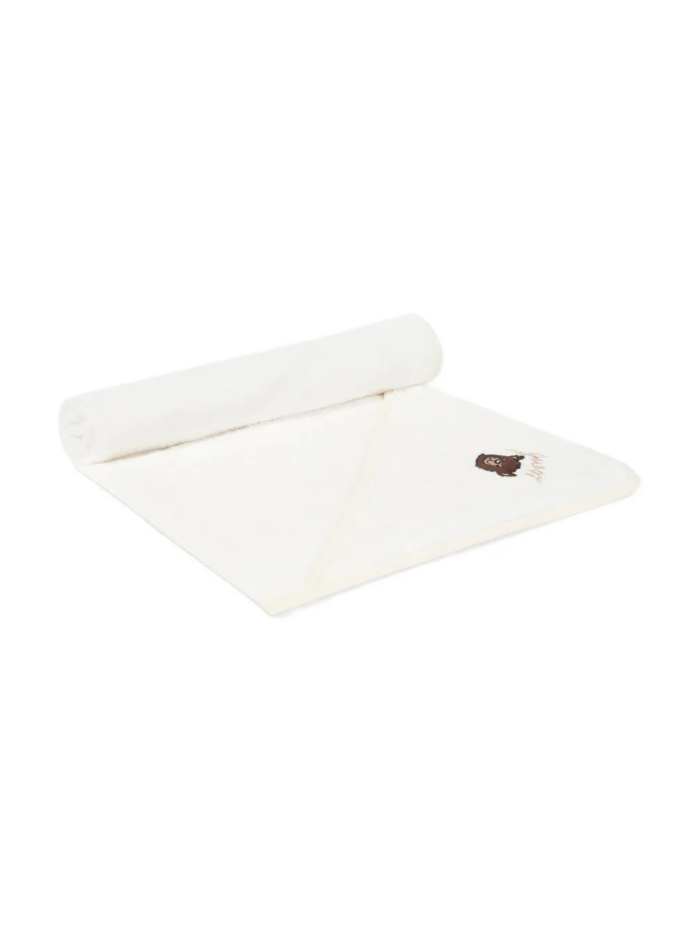 guess kids Handdoek met capuchon en geborduurde beer (70 cm) Beige