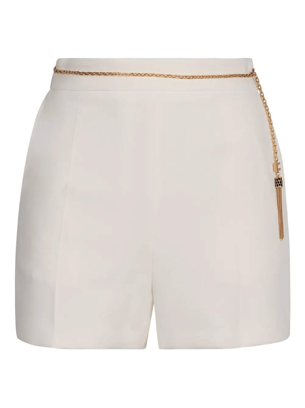 Elisabetta Franchi chain tassel shorts | White | Image 1