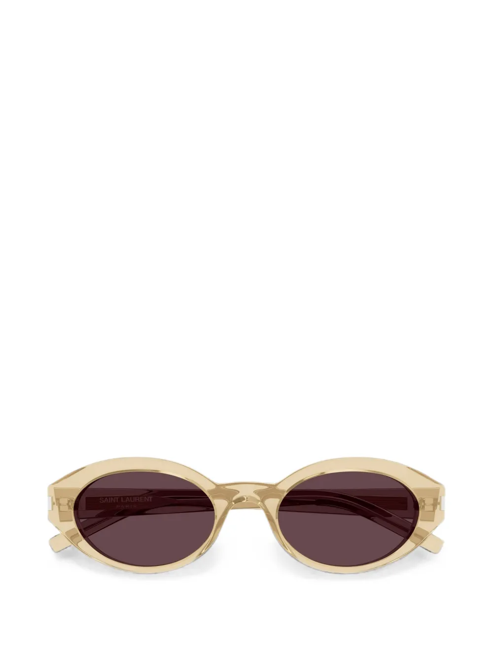 Saint Laurent Eyewear Sonnenbrille mit rundem Gestell - Nude