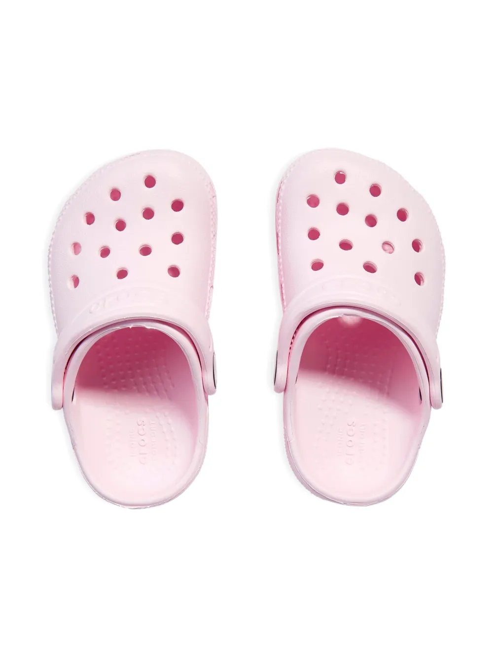 Crocs Kids Classic T perforated strap clogs Roze
