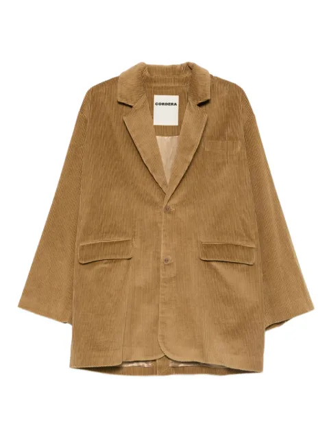 Cordera corduroy single-breasted blazer 