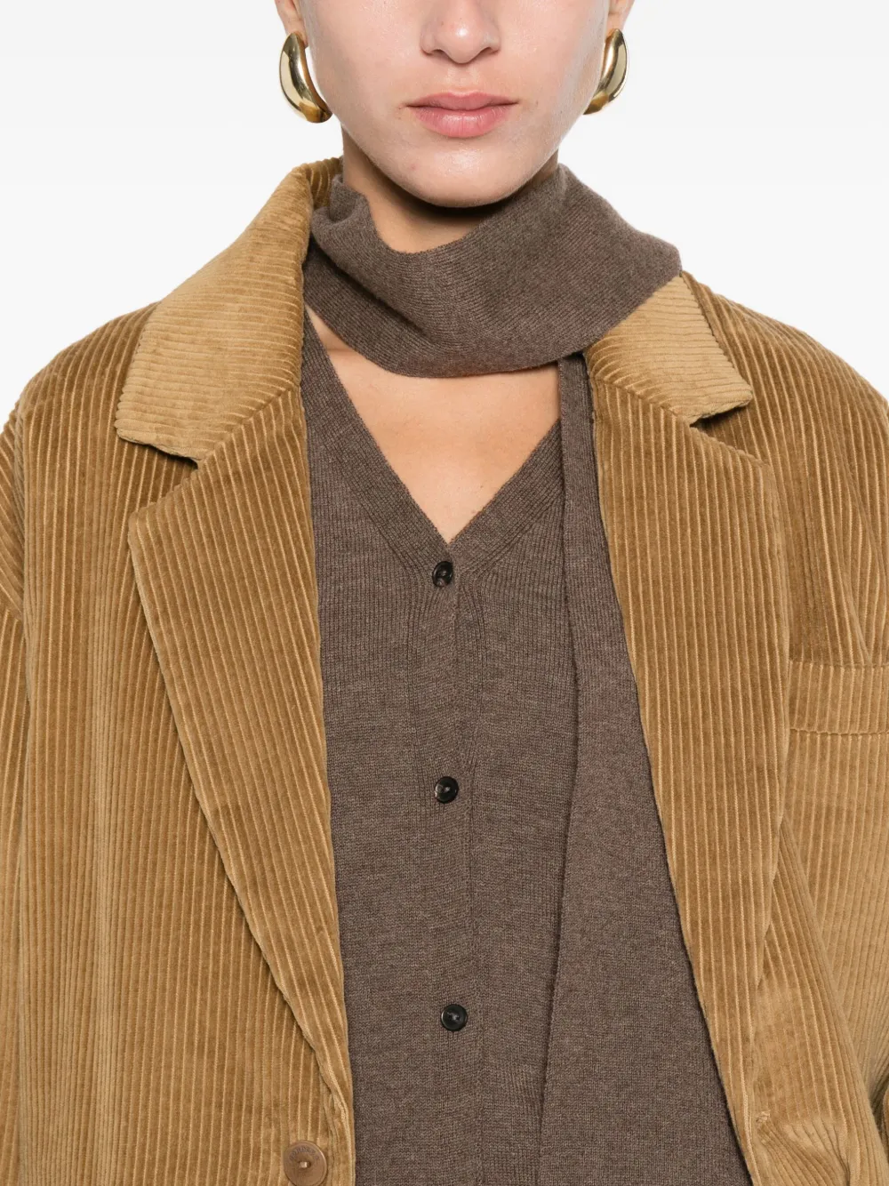 Cordera Merino Wool Waistcoat In Brown