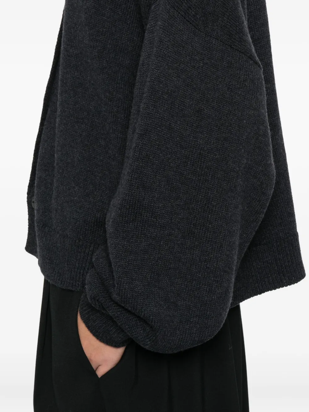 Cordera Merino-wool Cardigan In Black