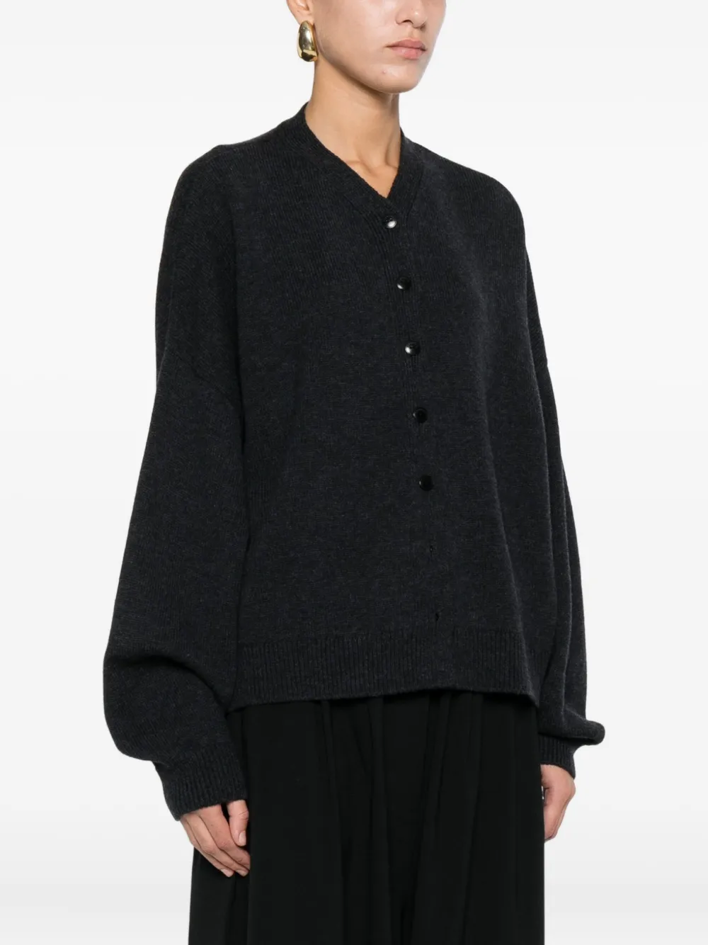 Cordera Merino-wool Cardigan In Black