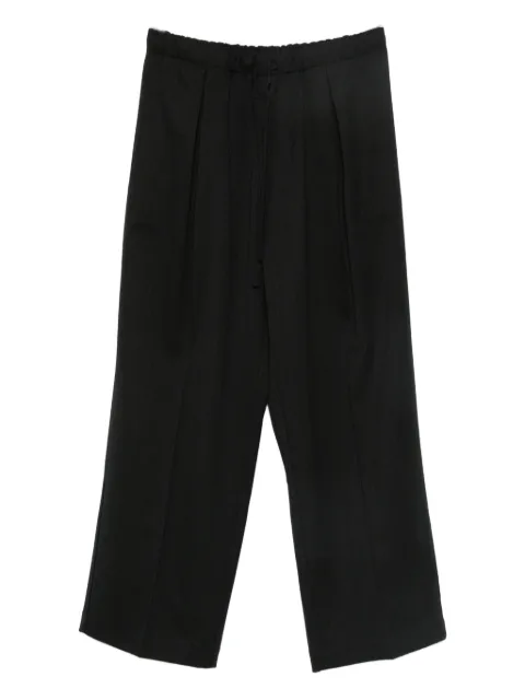 Cordera drawstring-fastening pleated trousers