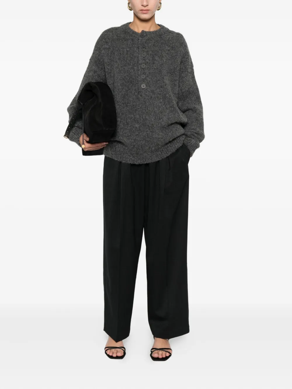 Cordera drawstring-fastening pleated trousers | Straight Trousers | Image 2