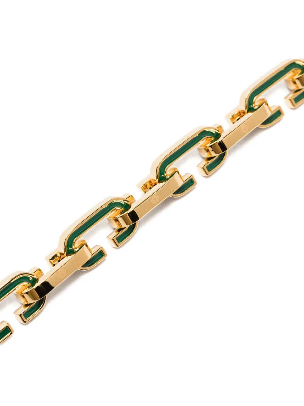 Casablanca Enamelled Chain Bracelet In Gold