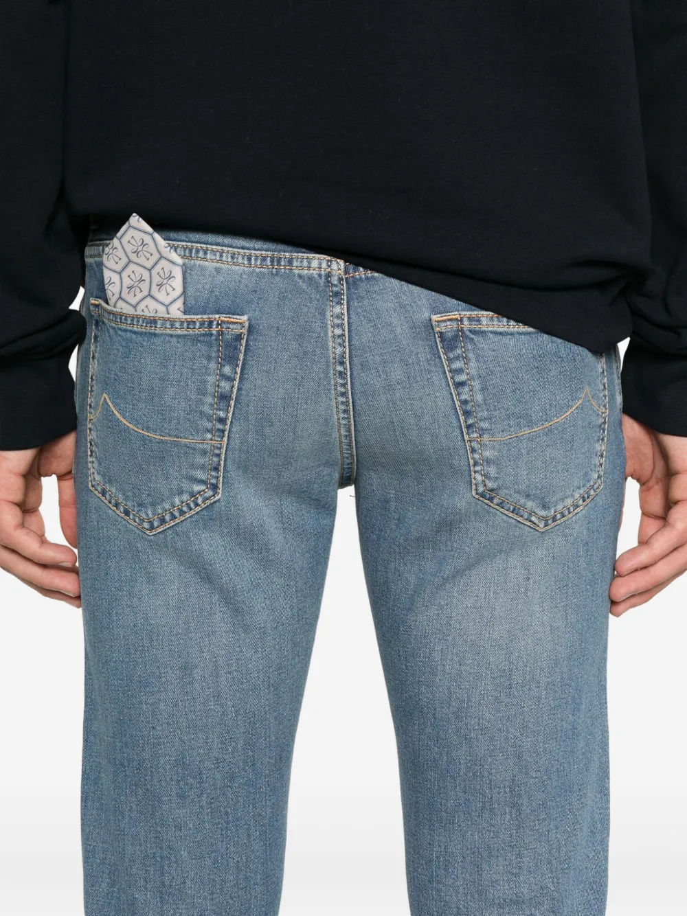 Jacob Cohën Jeans met knoopsluiting Blauw