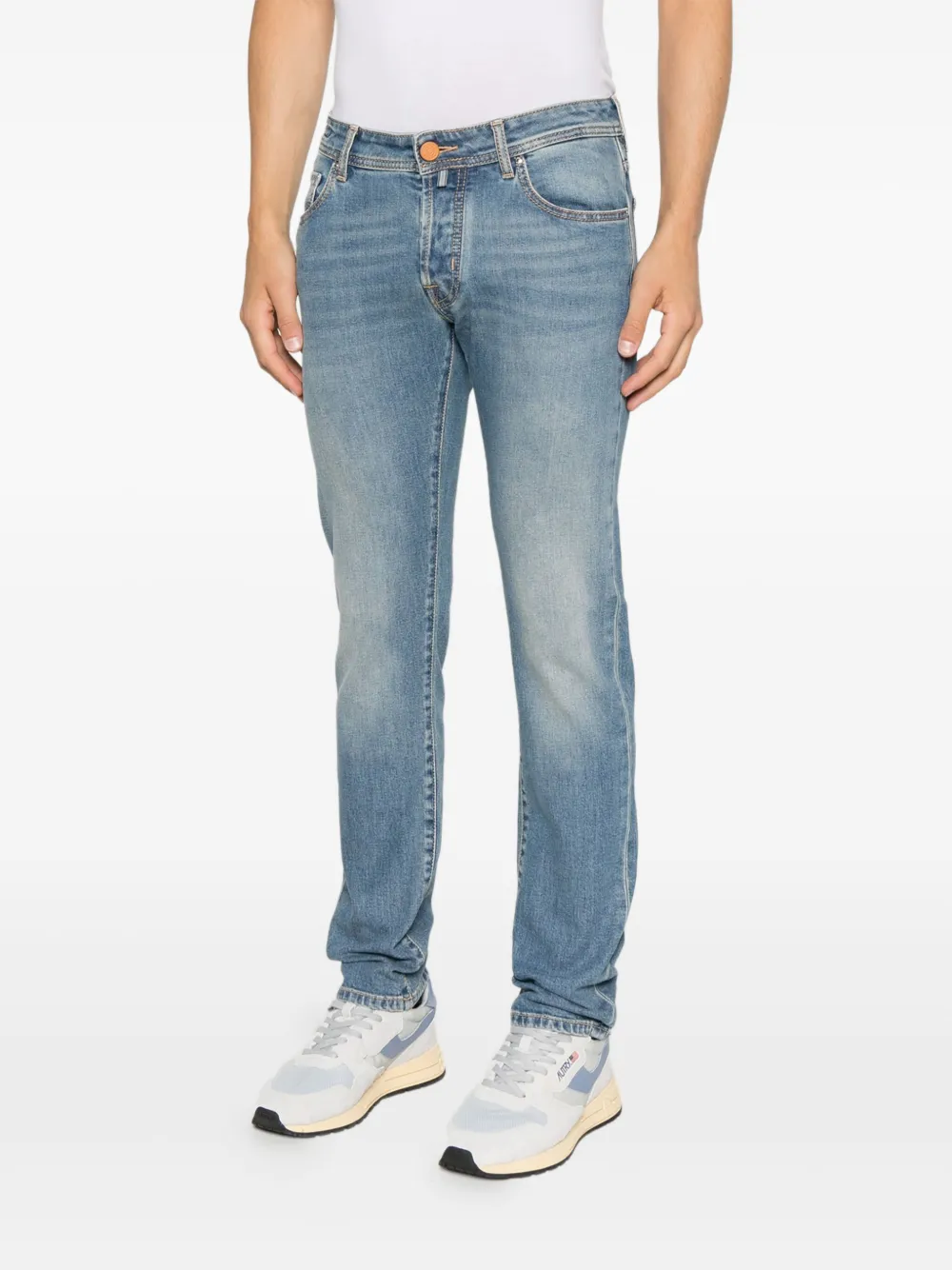 Jacob Cohën Jeans met knoopsluiting Blauw