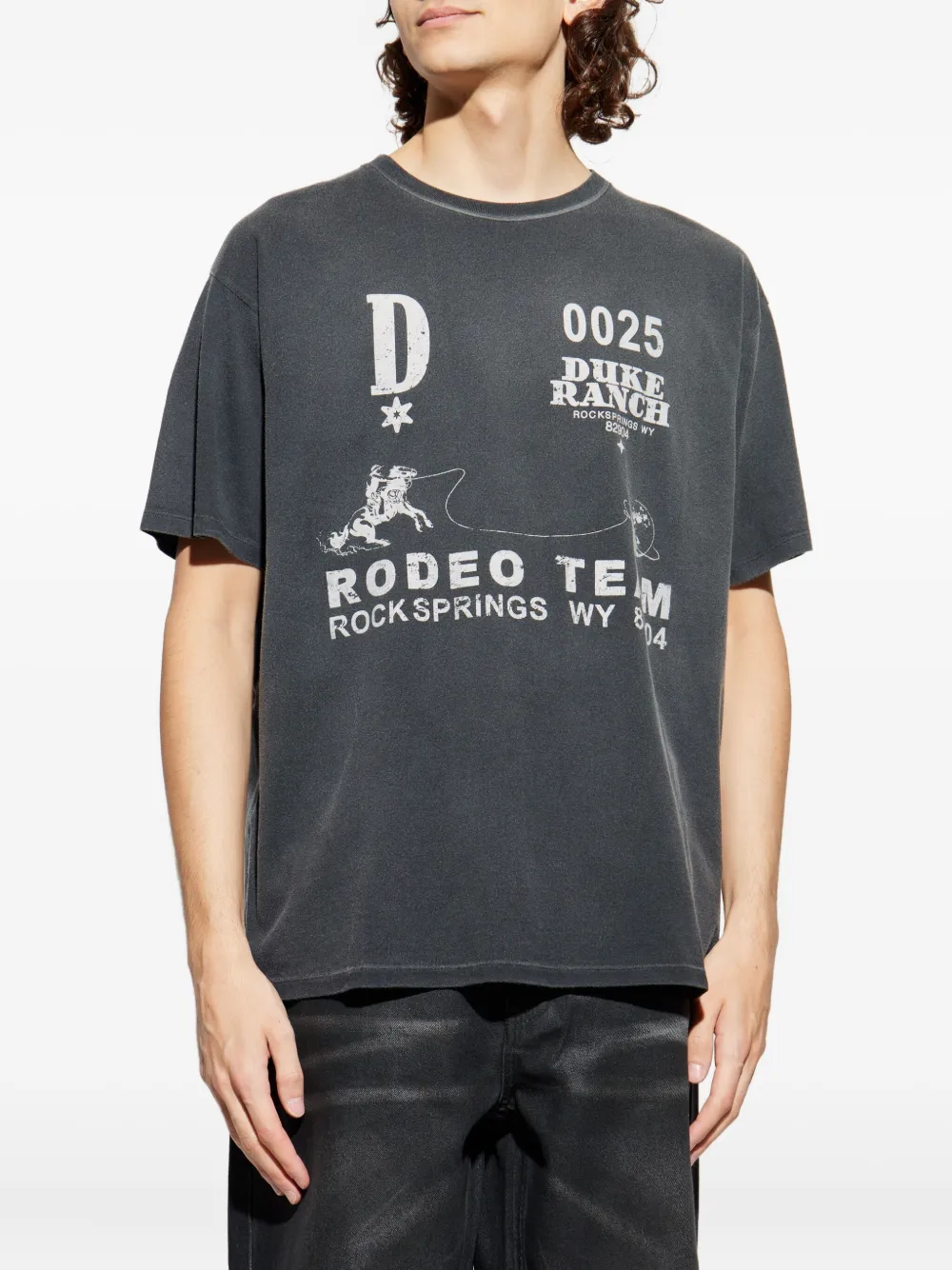 DUKE & DEXTER T-shirt met grafische print Grijs