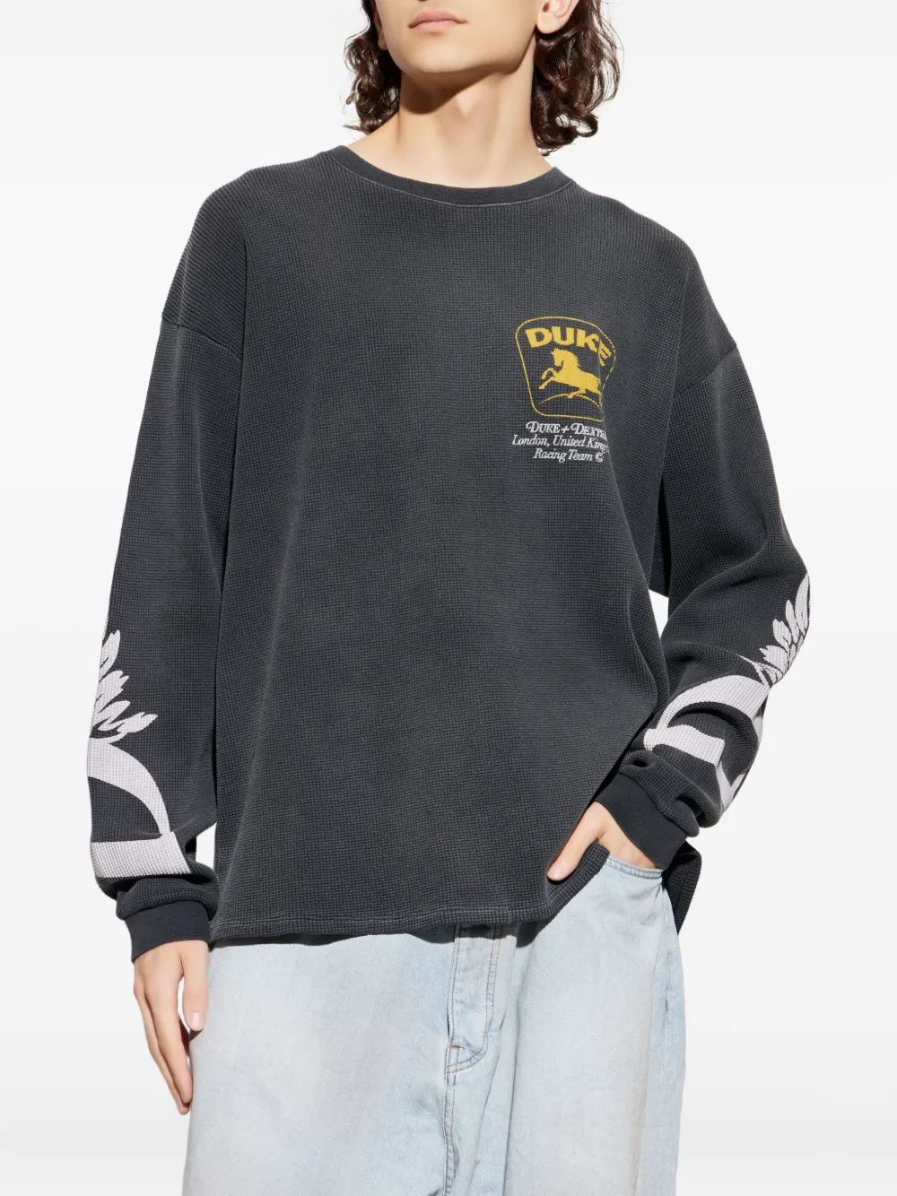 DUKE & DEXTER T-shirt met lange mouwen Grijs