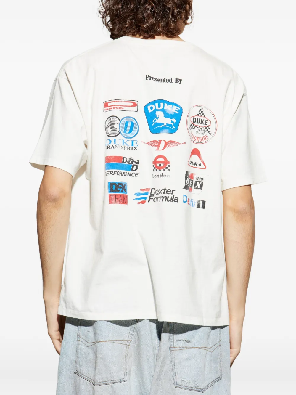 Duke & Dexter Logo-print T-shirt In Animal Print