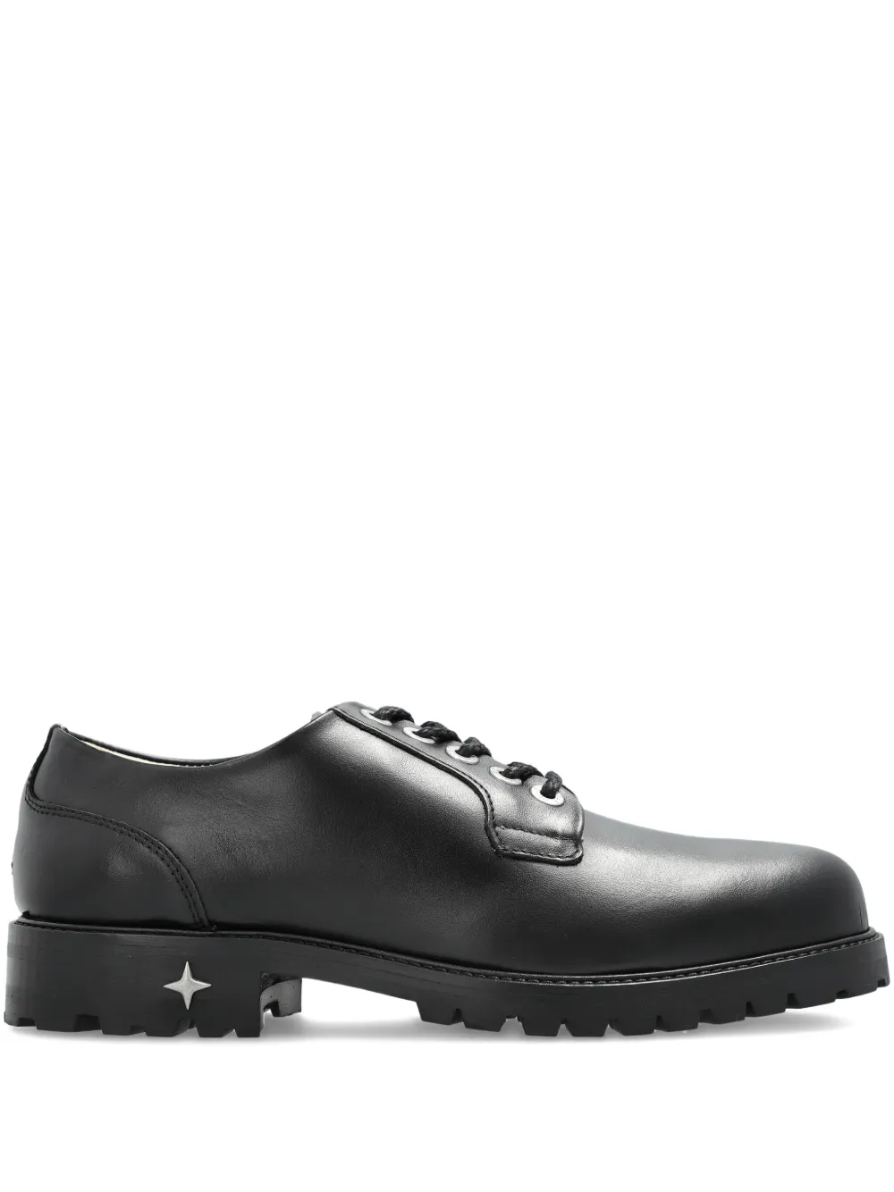 DUKE & DEXTER Lennon leather derby shoes | Black | Image 1