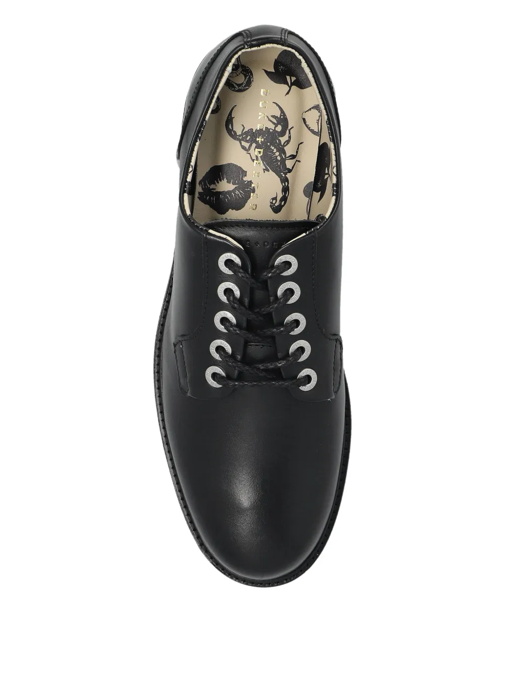 Duke & Dexter Lennon Leather Derby Shoes In Black