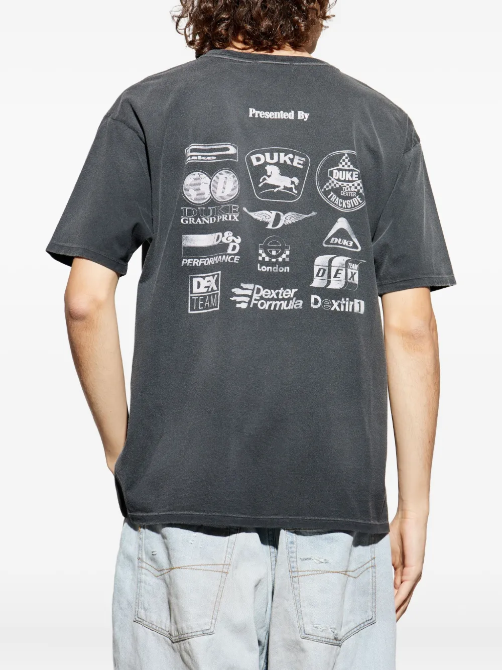 Duke & Dexter Graphic-print T-shirt In Gray