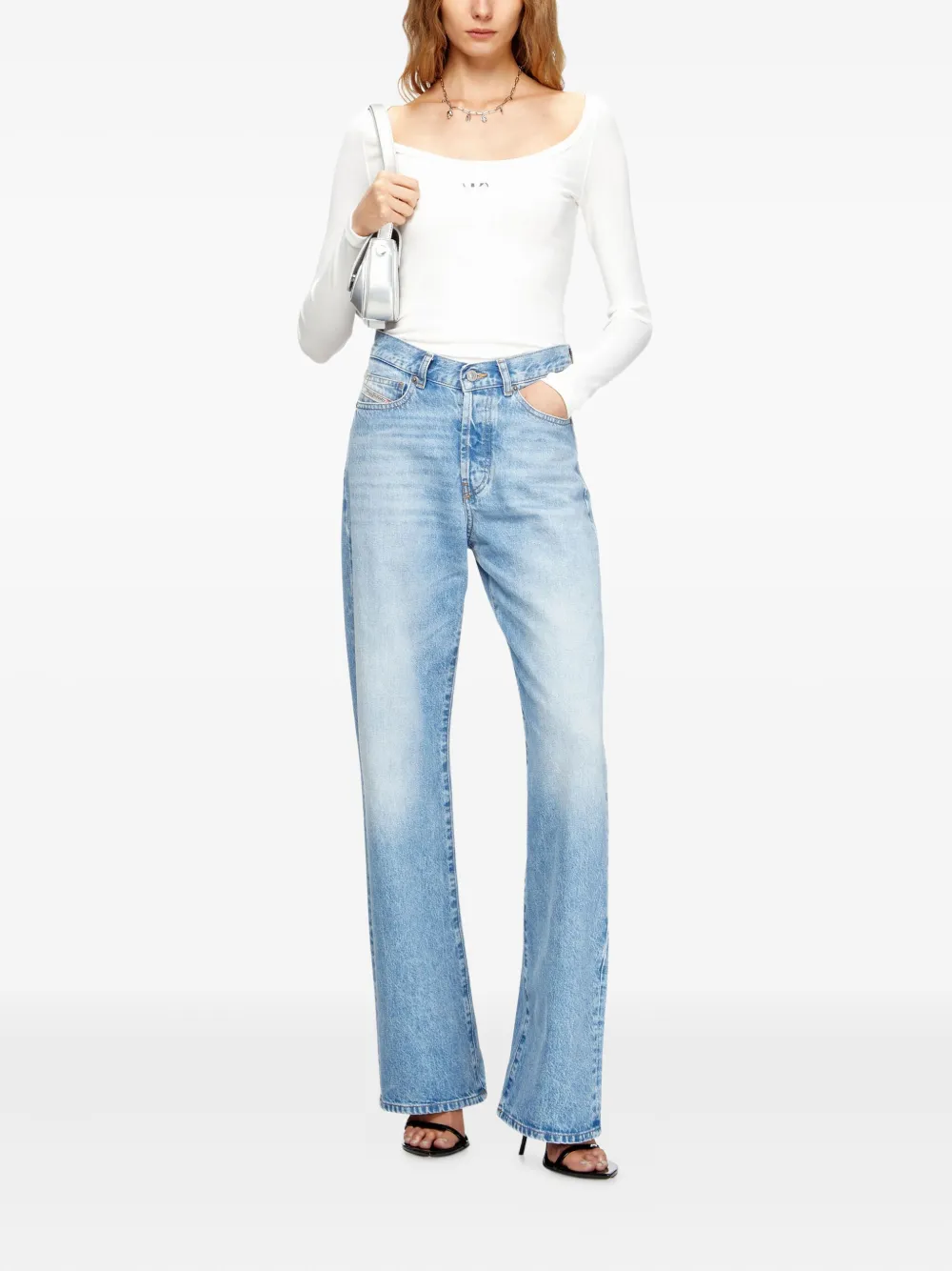 Diesel T-bal-od T-shirt In White