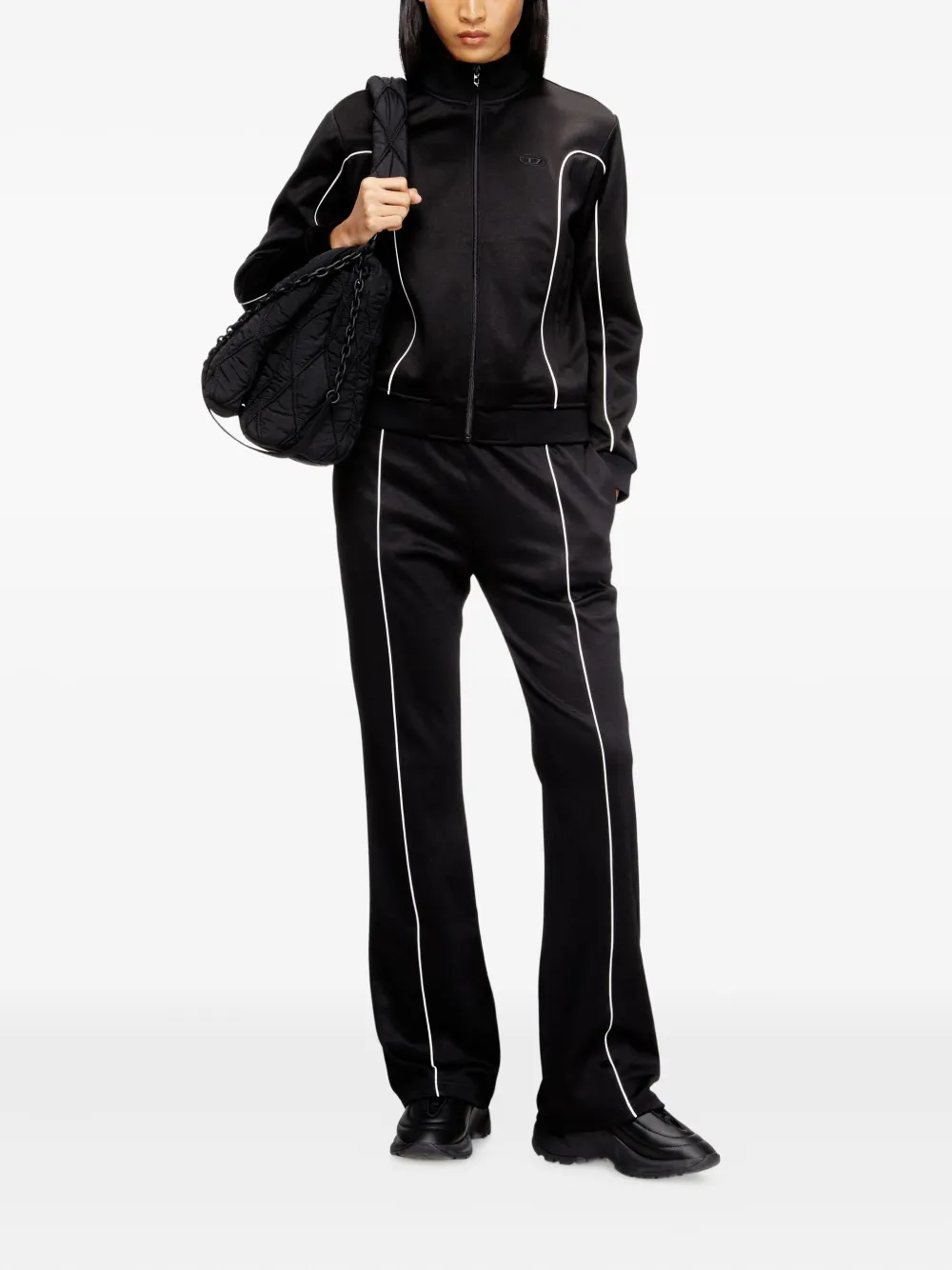 Diesel F-locking-od Sweatshirt In Black