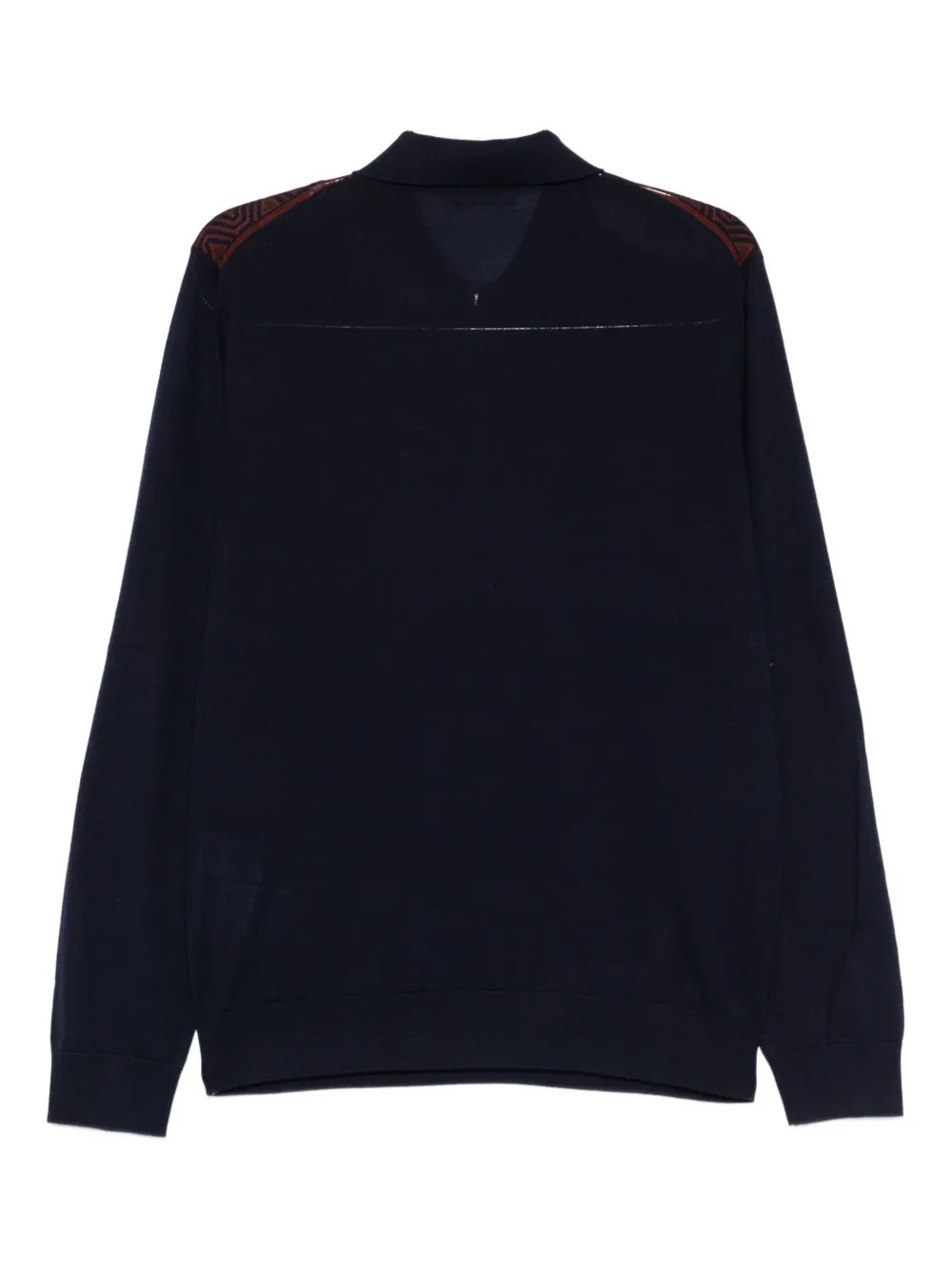 Stefano Ricci Geometric-pattern Polo Shirt In Blue