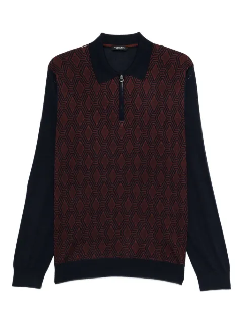 Stefano Ricci polo à motif géométrique