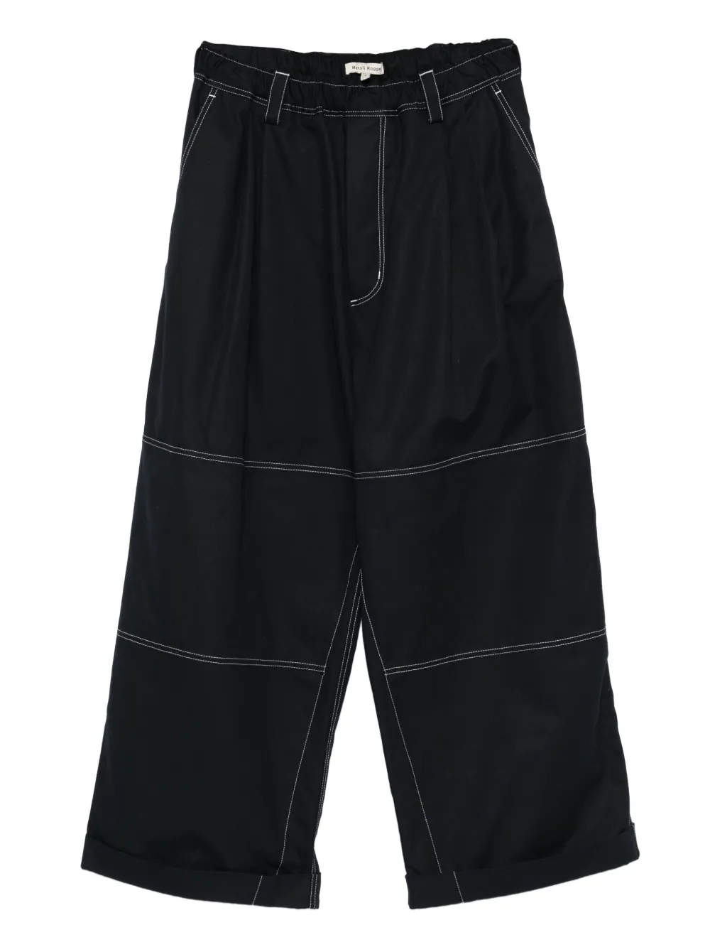 MERYLL ROGGE contrast-stitching trousers | Blue | Image 1