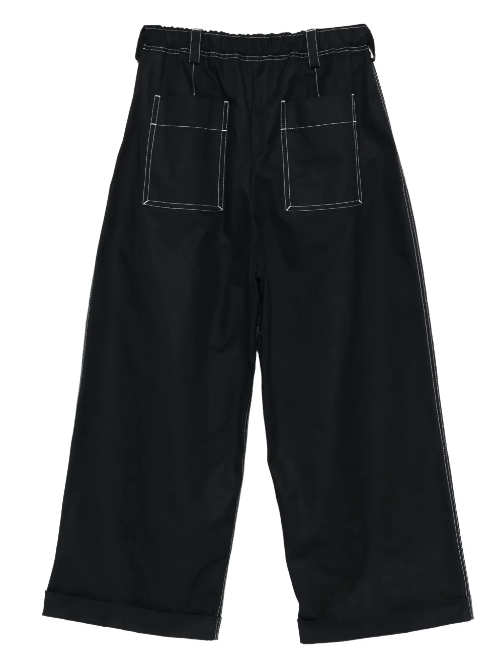 MERYLL ROGGE contrast-stitching trousers | Wide-Leg Pants | Image 2
