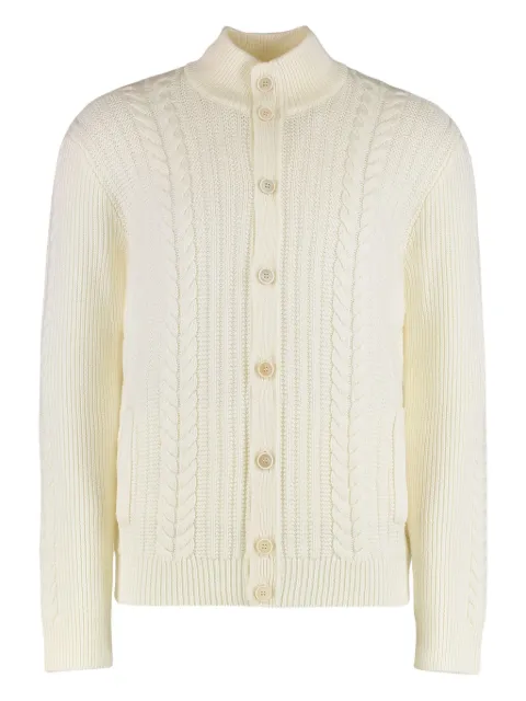 slowear cable-knit button cardigan