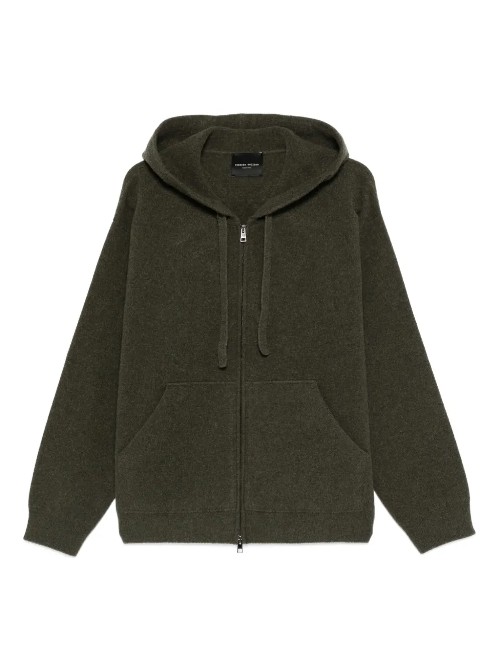 Roberto Collina hoodie con cierre | verde | Image 1