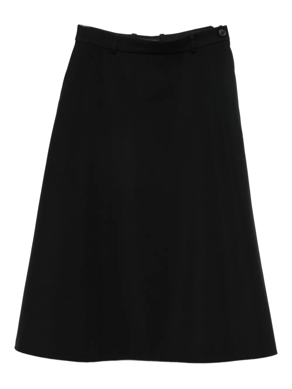 Balenciaga buttoned wool skirt - Nero