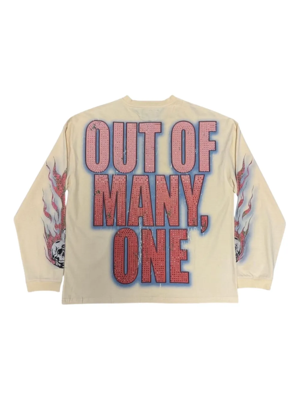 GODSPEED graphic-print long-sleeve T-shirt - Beige