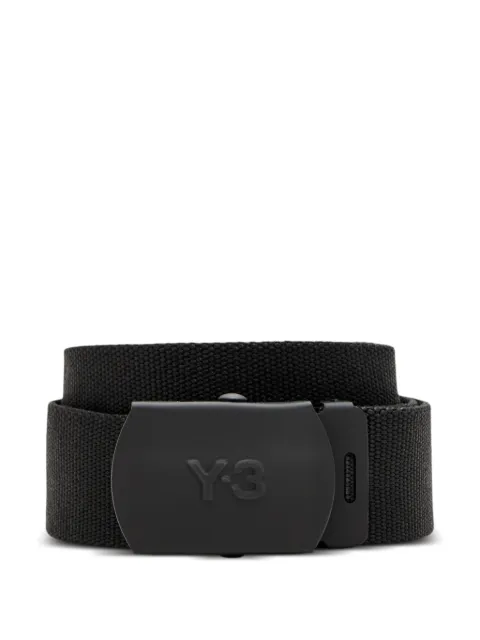 Y-3 ADIDAS logo buckle belt