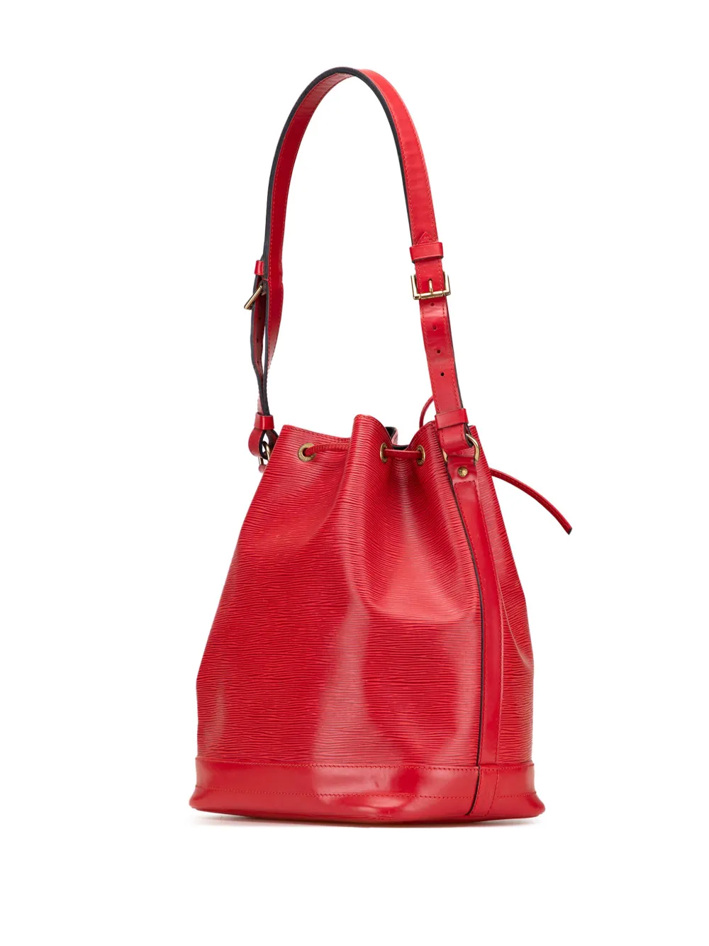 Pre-owned Louis Vuitton 1994 Epi Noe Gm Bucket Bag In Red