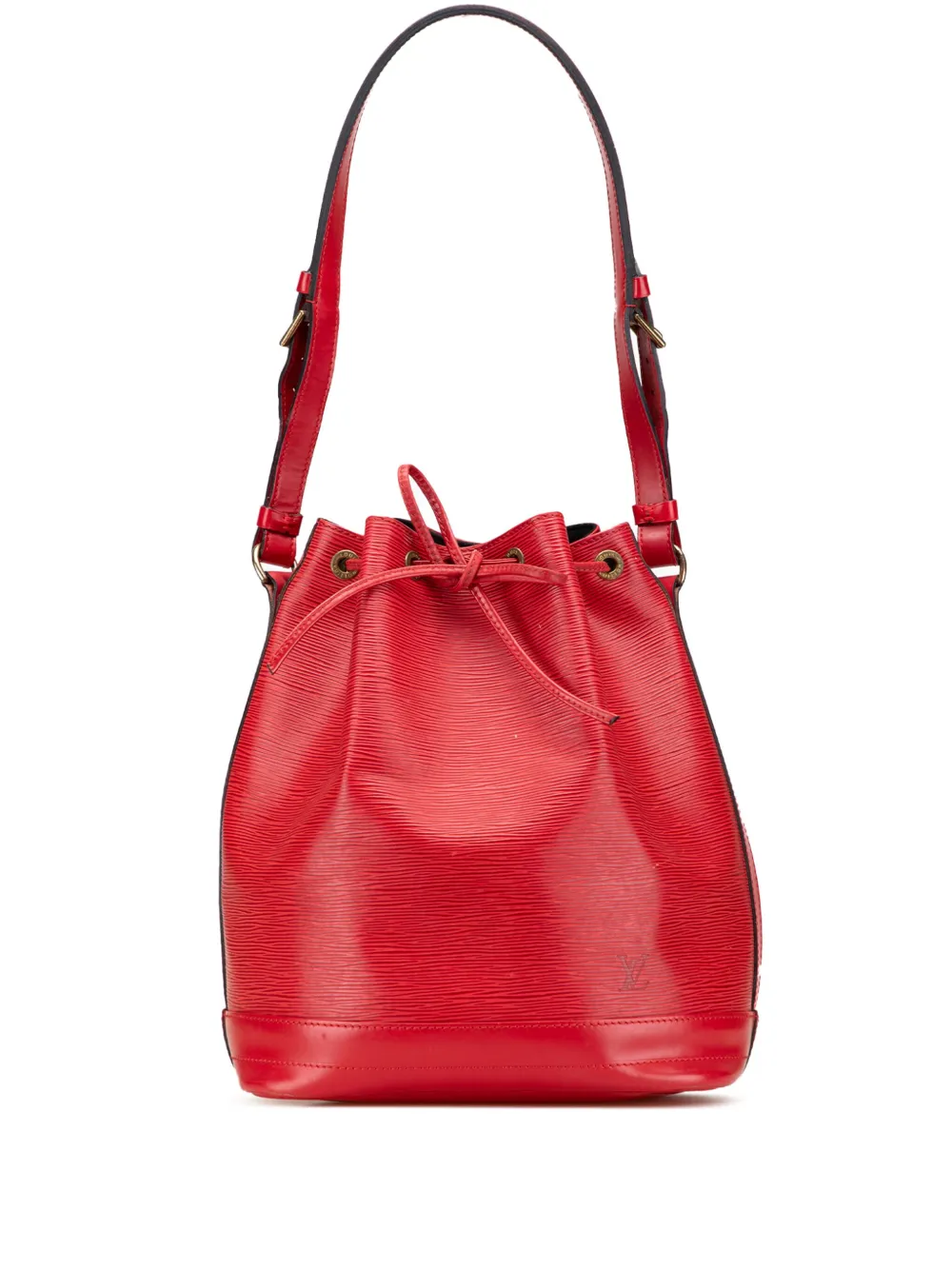 Pre-owned Louis Vuitton 1994 Epi Noe Gm Bucket Bag In Red