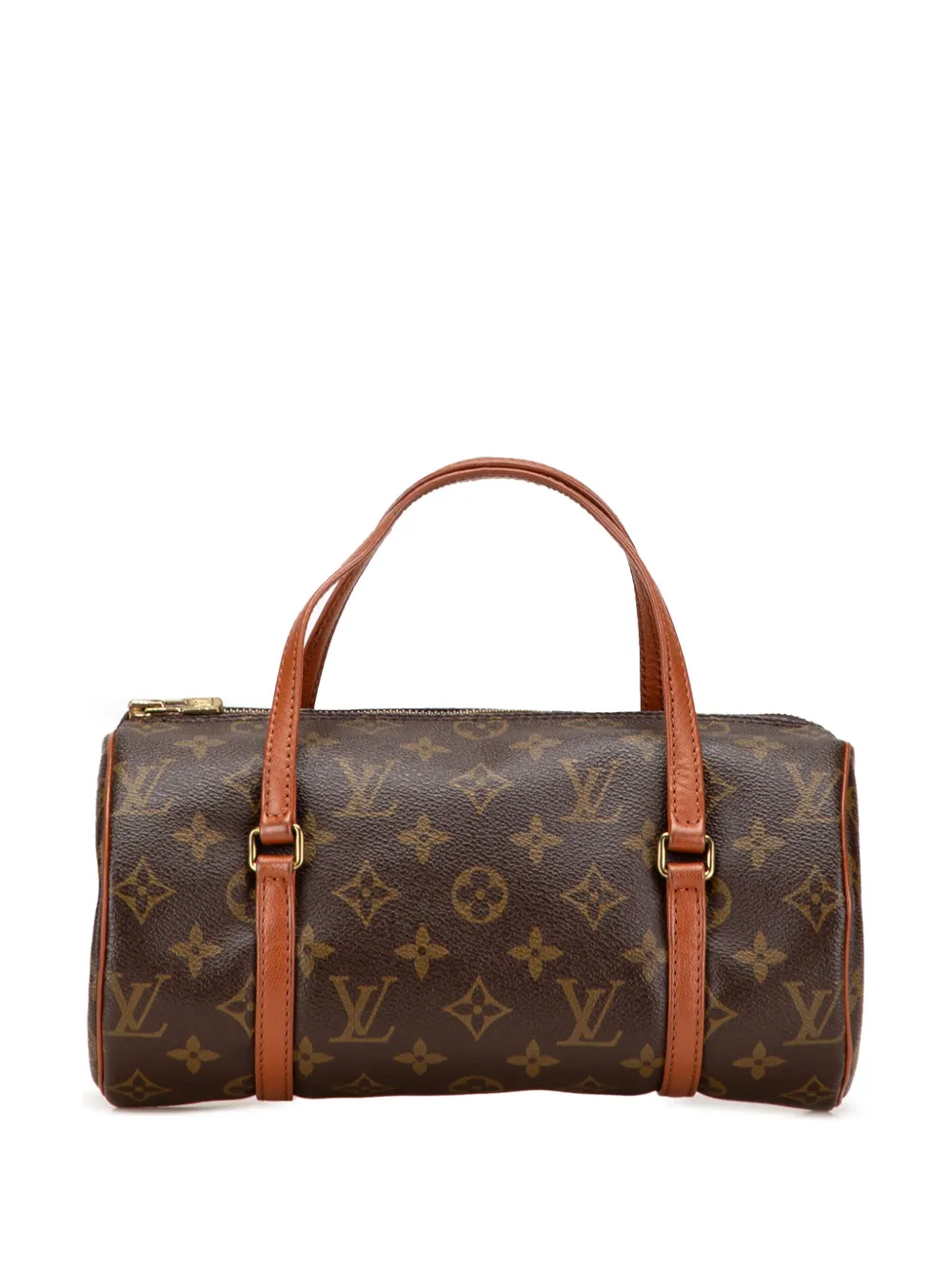 Pre-owned Louis Vuitton 1988 Monogram Papillon 26 Handbag In Brown