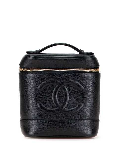 CHANEL Pre-Owned 2000-2002 CC Caviar vanity bag