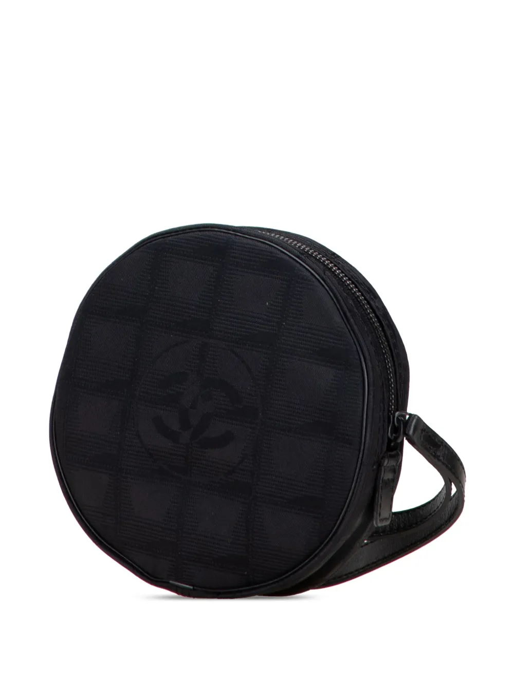 CHANEL Pre-Owned 2002-2003 New Travel Line Nylon Round pouch | Image 2