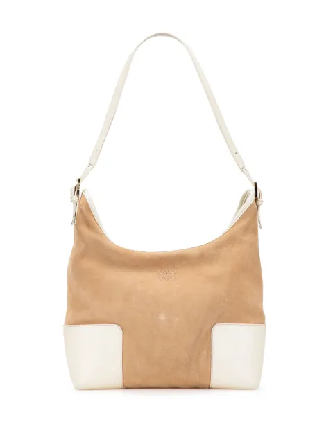 Loewe Pre-Owned 2010-2025 Suede Anagram shoulder bag