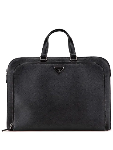 Prada Pre-Owned 2013-2025 Saffiano Travel Briefcase business bag