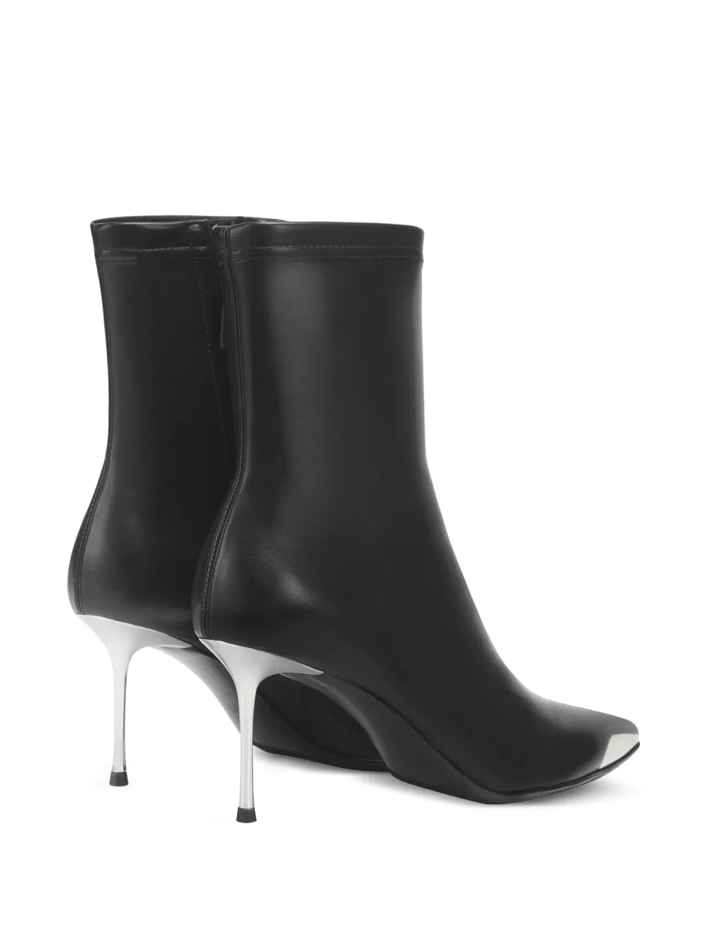 Potamy Leather Ankle Boots In Black
